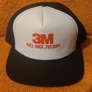 3M Vintage 1980s Coal Mining Trucker Cap Hat Snapback Adjustable Mesh & Foam NOS